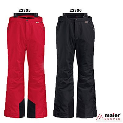Maier: Resi Pantalon Zwart en Rood