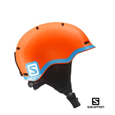 Salomon skihelm Grom Junior Fluor Oranje L37773400
