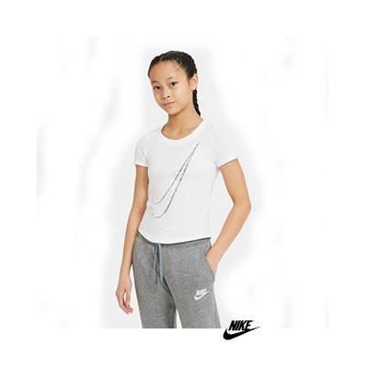 Nike Girls Tee DC7057-100 Wit