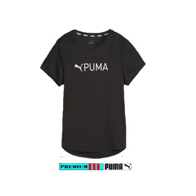 Puma Logo Tee Dames 523844-56 Zwart