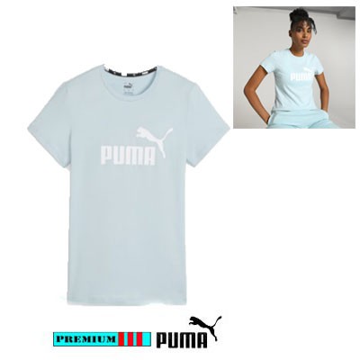 Puma Tee ESS Logo 586775-25 Skyblue
