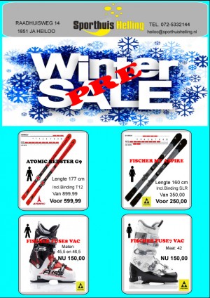 NIEUWSBRIEF PRE WINTERSALE