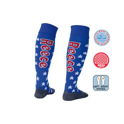 Hippe Reece Hockeykousen Star Blauw/Wit Uitverkocht