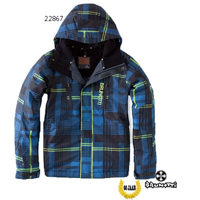 Brunotti Heren Jack Meijers 132212525 Blauw/Lime Ruit Aanbieding