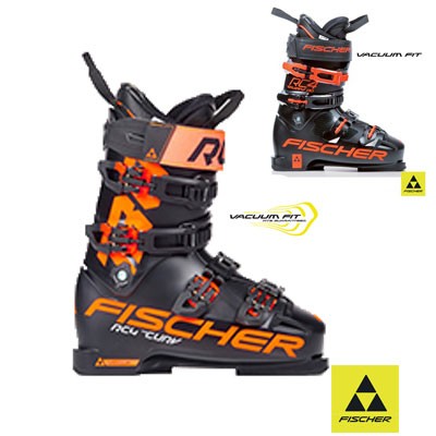 Fischer RC4 The Curve 130 Vacuum CF Heren Zwart/Oranje Aanbieding