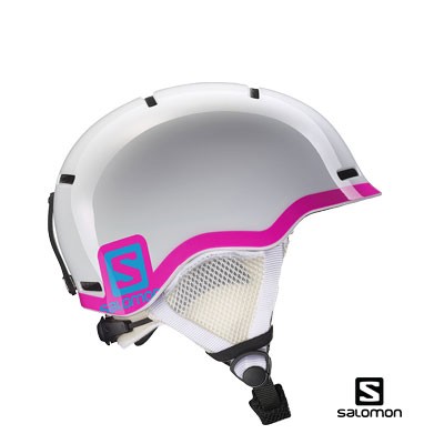 Salomon skihelm Grom Junior Wit/Pink L37773500 Uitverkocht