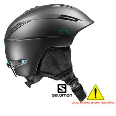 Salomon skihelm Icon2 Zwart L39037400