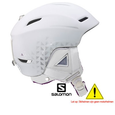 Salomon Skihelm Aura Custom Air Wit L39124200