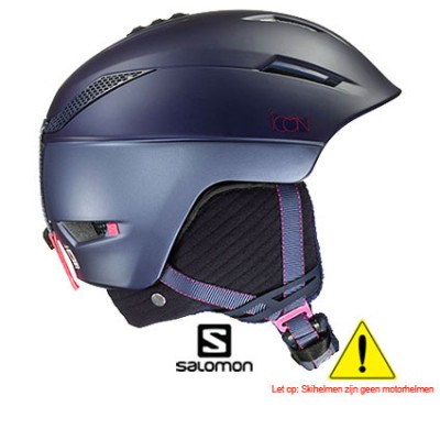 Salomon skihelm Icon2 Custom Air Marineblauw L39123900 Aanbieding