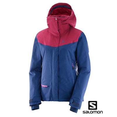 Salomon Dames Jack Quest Snow L39697900 Marine/Bordeaux Aanbieding