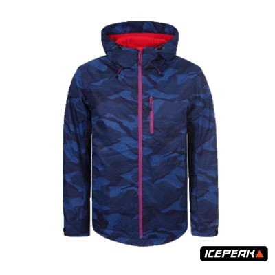 Icepeak Heren Jack Kody-256226-390 Camo-Marineblauw