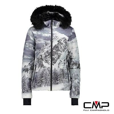Campagnolo Dames Jack 38W1376F-55BN Zwart-Wit Print Aanbieding