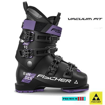 Fischer Ranger One 95 Vacuum CF Dames 16224 Zwart/Violet Uitverkocht