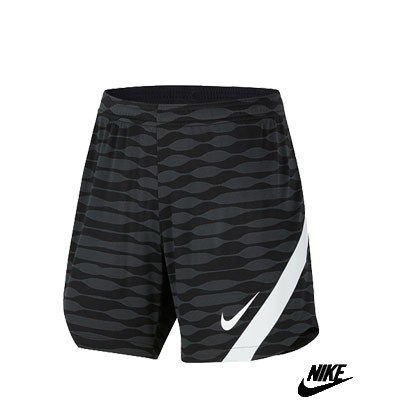 Nike Dames Short CW6095-010 Zwart-492 Blauw Aanbieding