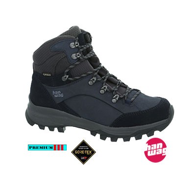 Hanwag Banks GTX Mid Dames 203001-007064 Navy/Antraciet