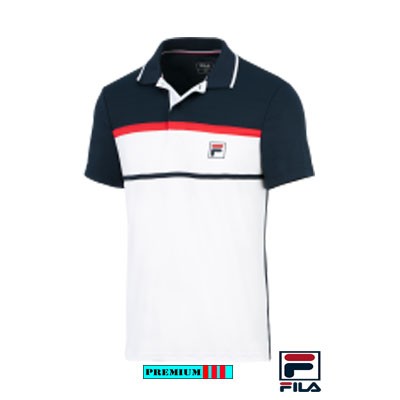 Fila Heren Tennispolo Anton Wit 004