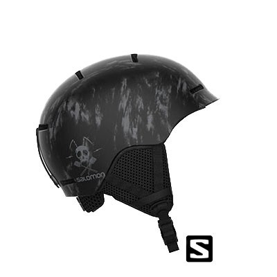 Salomon skihelm Grom Junior Zwart Camo L40836-800