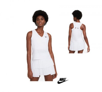 Nike Tank Top Court Victory CV4784-100 Wit Aanbieding