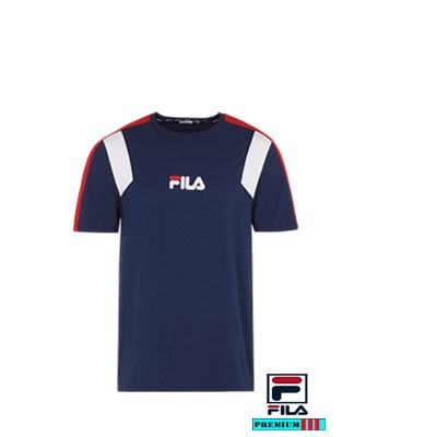 Fila Tee Heren Bormio FAM0175-53010 Marine