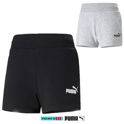 Puma Short Dames 586824-01 Zwart-04 Grijs