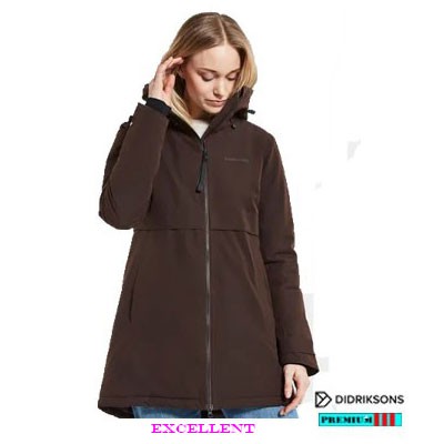 Didriksons Parka Helle Dames 504301-083 Mokka Aanbieding