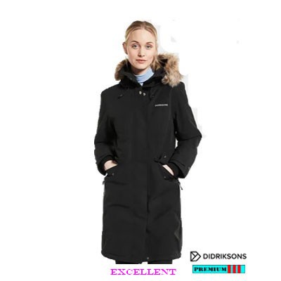Didriksons Parka Erika Dames 504303-060 Zwart