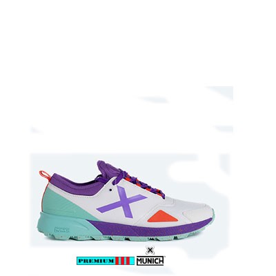 Munich Hockeyschoen Dames Hook Wit/Purper 3305007-23