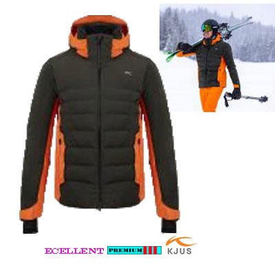 Kjus Heren Jack GreenLine K00048-05 Olijf/Oranje Aanbieding