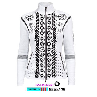 Newland from Italy Dames Vest Amber N4-6008-091 Wit/Zwart