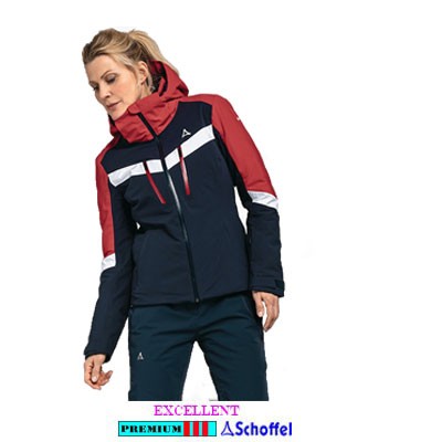 Schoeffel Dames Jack Avons 13361-0023607-8820 Marine/Rood