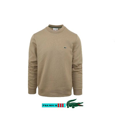 Lacoste Sweat Unisex SH9608-CB8 Beige Uitverkocht