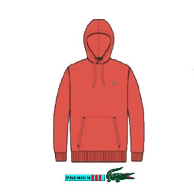 Lacoste Hoody Unisex SH9626-02K Oranje Aanbieding