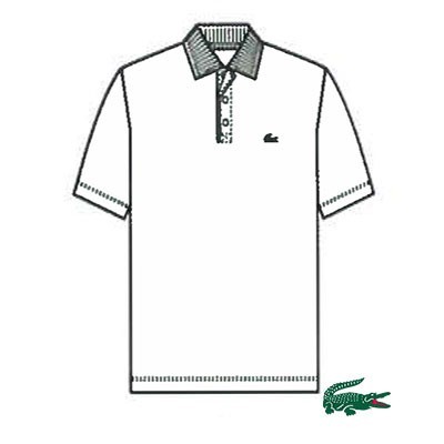 Lacoste Polo Katoen L1230-001 Wit