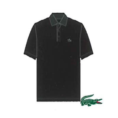 Lacoste Polo Katoen L1230-031 Zwart Uitverkocht
