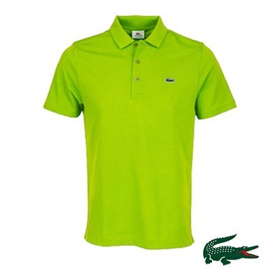 Lacoste Polo Katoen L1230-7ET Lime Aanbieding