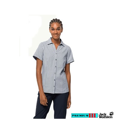 Jack Wolfskin Dames Shirt Kepler 1401725-7630 Marine Ruit