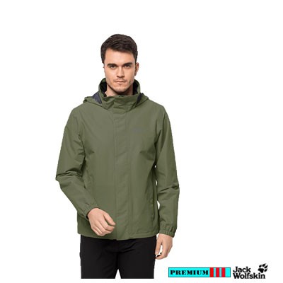 Jack Wolfskin Heren Jack Stormy Point 1111142-4143 Olijf Uitverkocht
