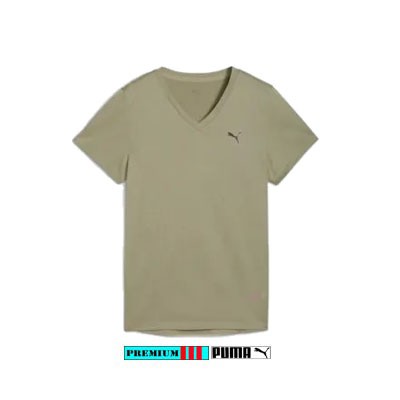 Puma Tee TAD ESS Dames 525890-082 Olijf