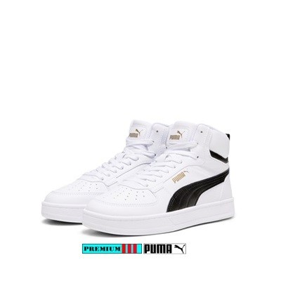 Puma Carven JR Mid 393842-01 Wit/Zwart