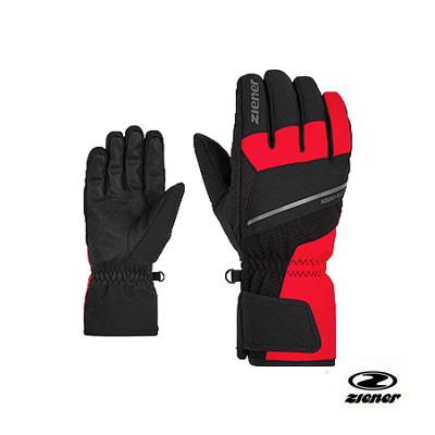 Ziener Handschoen Gezim AS 801209-888 Rood/Zwart