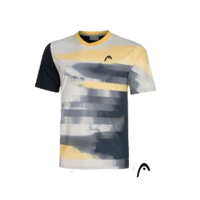 Head Tee Shirt Heren Topspin 811564-NVXV Geel