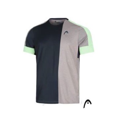 Head Tee Shirt Heren Play Tech 811714-CEGR Zwart Aanbieding