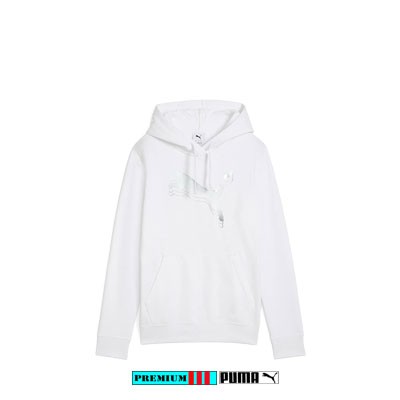 Puma Hoody Dames ESS Metalic 684996-002 Wit