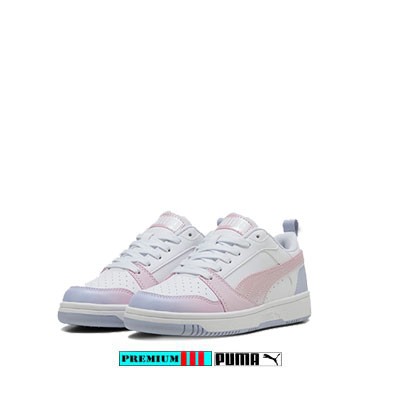 Puma Rebound V6 Low Junior 400593-001 Wit/Rose